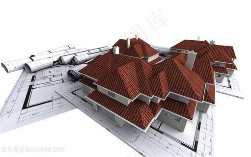 房子模型与图纸高清图片