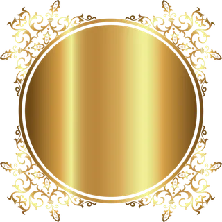 金色花纹花边底图