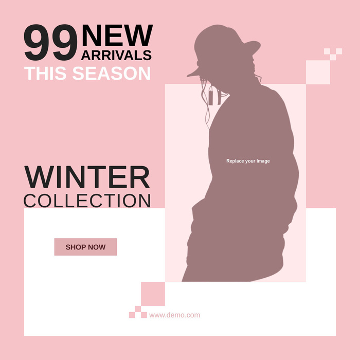 广告销售粉色横幅素材