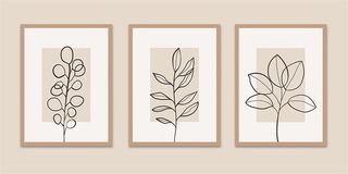 植物装饰画粉色清晰简约北欧时尚