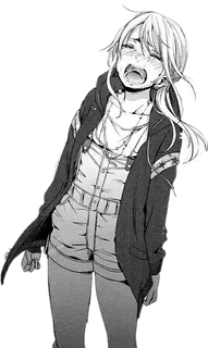 哭泣女孩素材素描