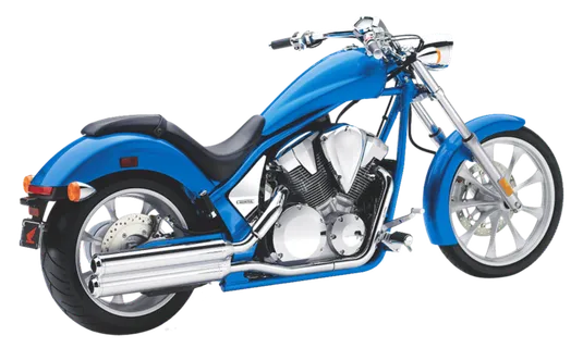 蓝色机车摩托