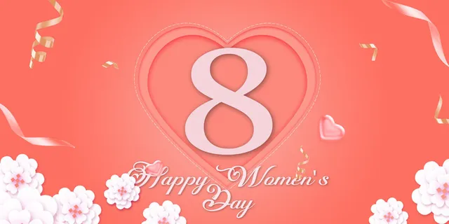 三八妇女节女神节贺卡素材