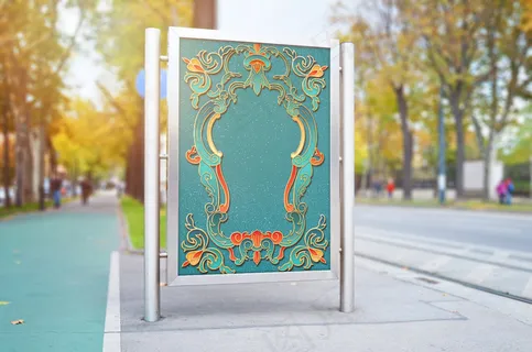 中国风国潮海报背景psd分层模板