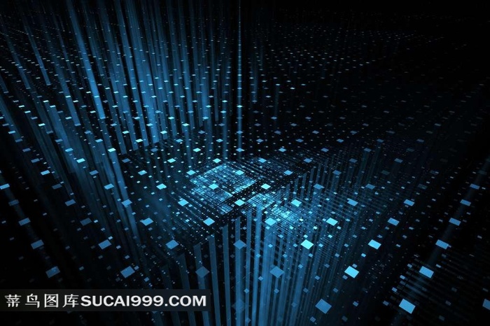 方形点阵光特效视频素材