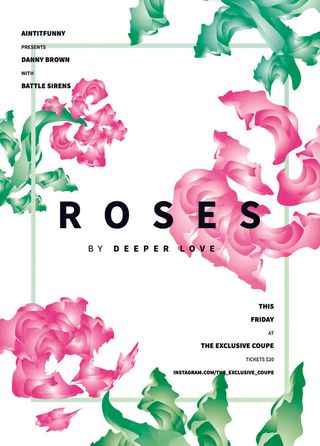 花朵背景绘画广告背景PSD素材