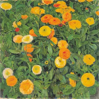 仟像 金盏花唯美油画 仟像 金盏花唯美油画