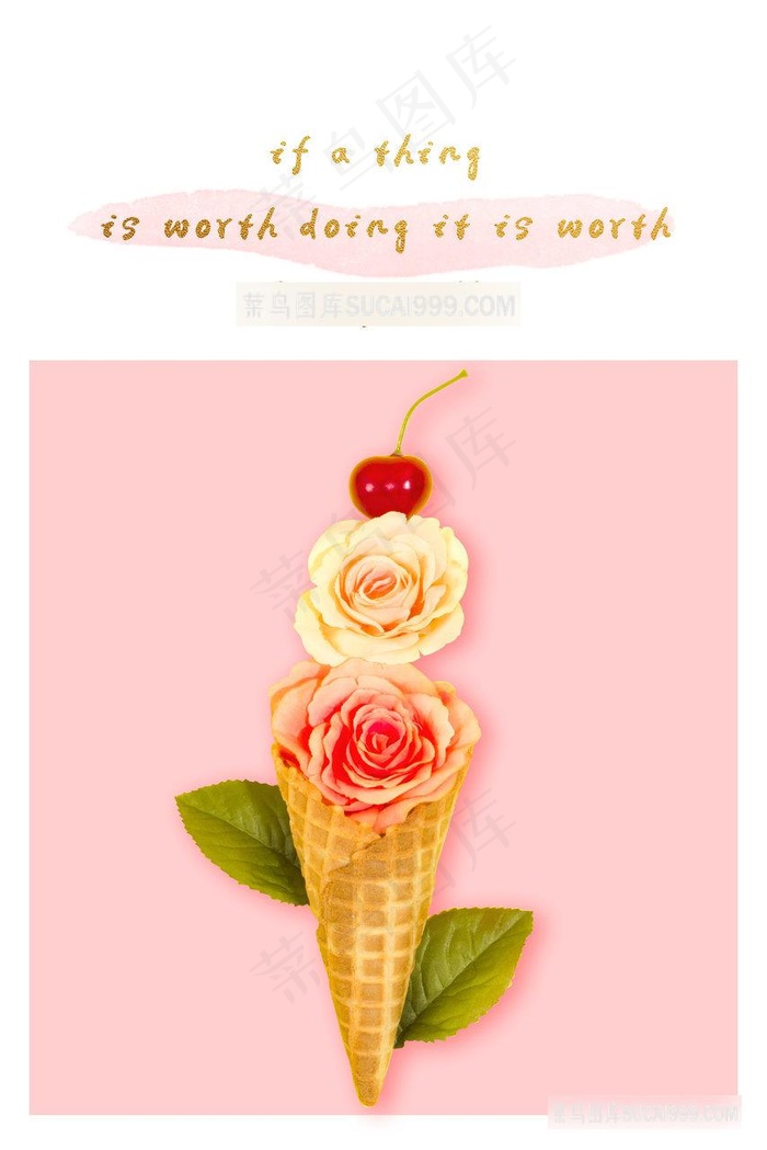 唯美甜点花卉花朵装饰画