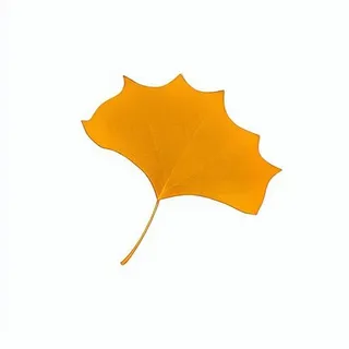 银杏叶秋天黄色树叶免抠元素