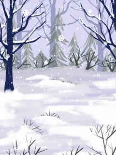 唯美小清新雪花冬天背景素材 唯美小清新雪花冬天背景素材