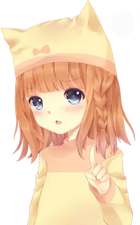 棕色帽子女孩素材人物卡通