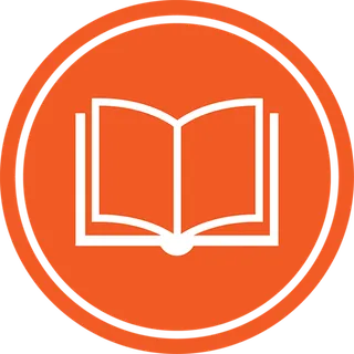 橘色书本圆形图标少儿兴趣班