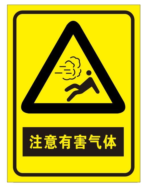 矢量有害气体导视牌