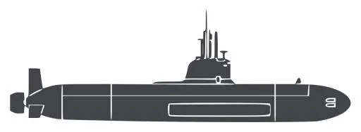 潜艇 PNG免抠(1200x441)