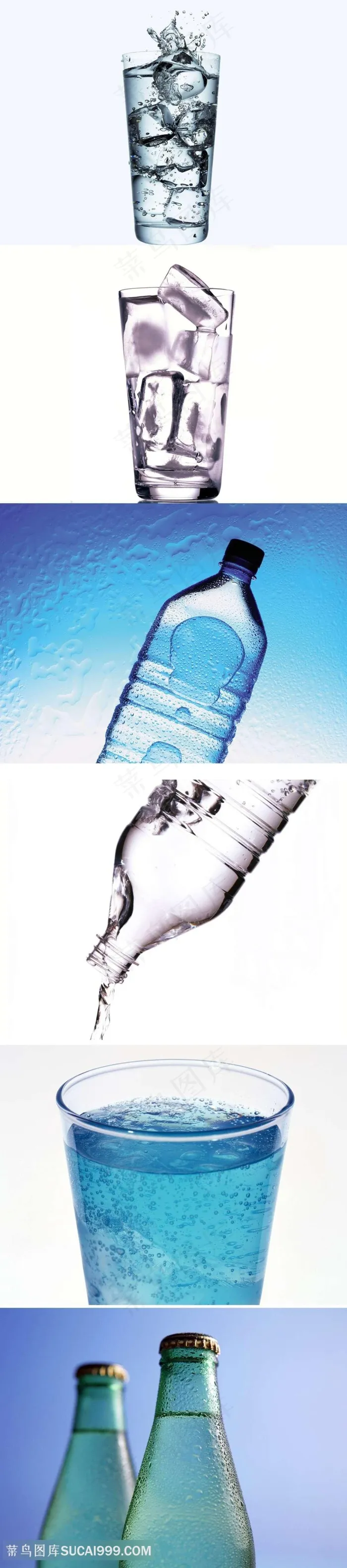 玻璃水杯矿泉水摄影素材