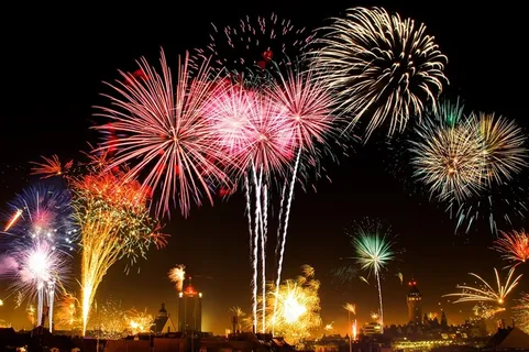 夜空绚丽烟花 夜空绚丽烟花