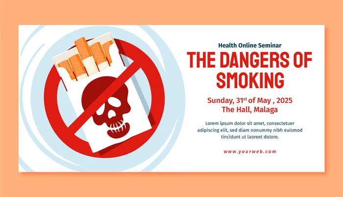 国际禁烟日矢量横幅设计ai矢量模版下载