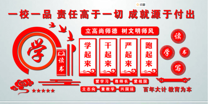 校园文化墙cdr矢量模版下载