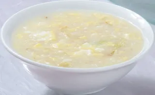 白菜蛋花粥