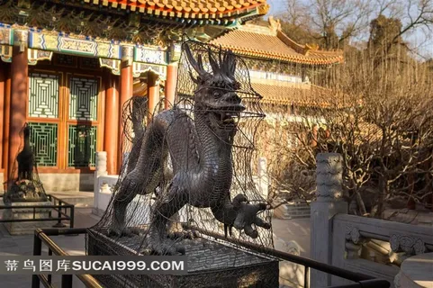 颐和园古典园林文物青铜器中国龙雕塑