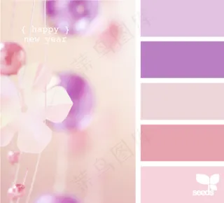 冬天系配色色卡色彩搭配