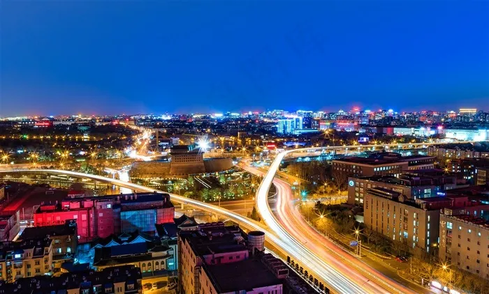 德胜门城市夜景