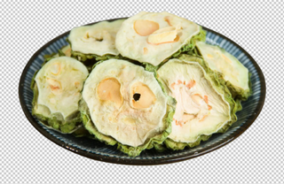 苦瓜干脆片免扣素材