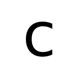 字母C PNG免抠(256x256)