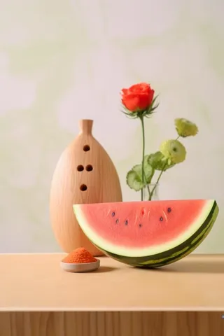 简约西瓜夏季清新背景