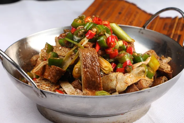 干锅虎皮豆腐