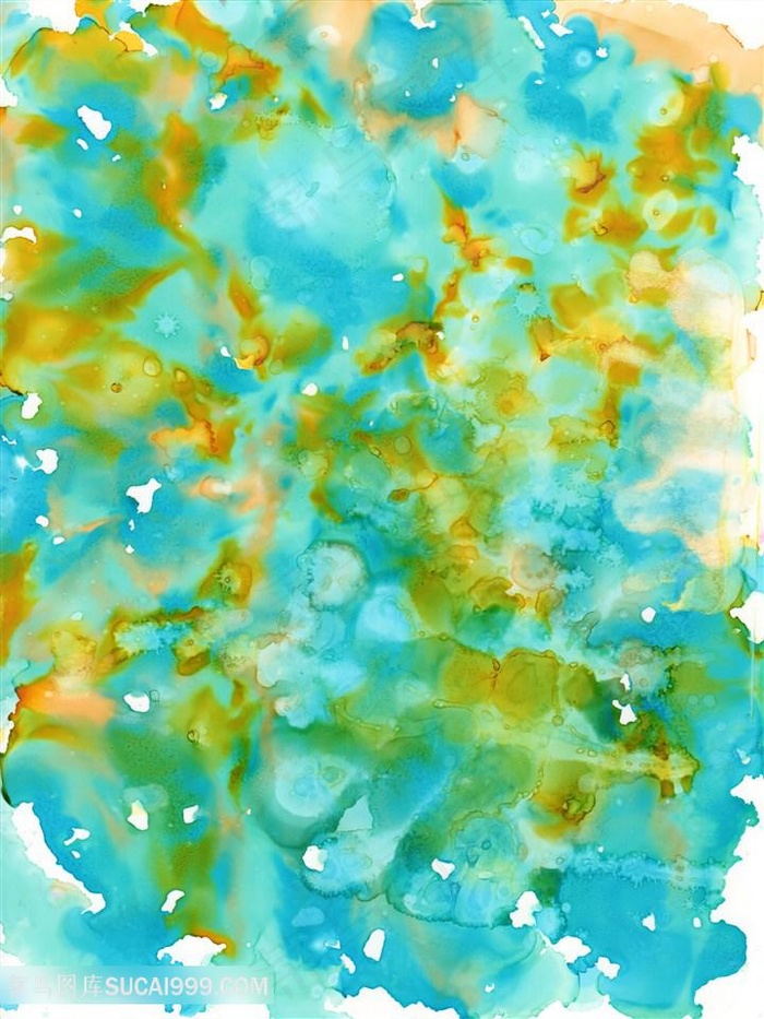 多彩油墨抽象背景高清图片