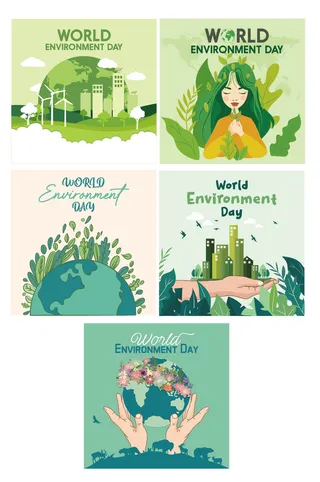 矢量保护地球日