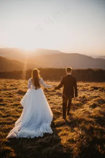 唯美婚纱情侣风景图片 唯美婚纱情侣风景图片