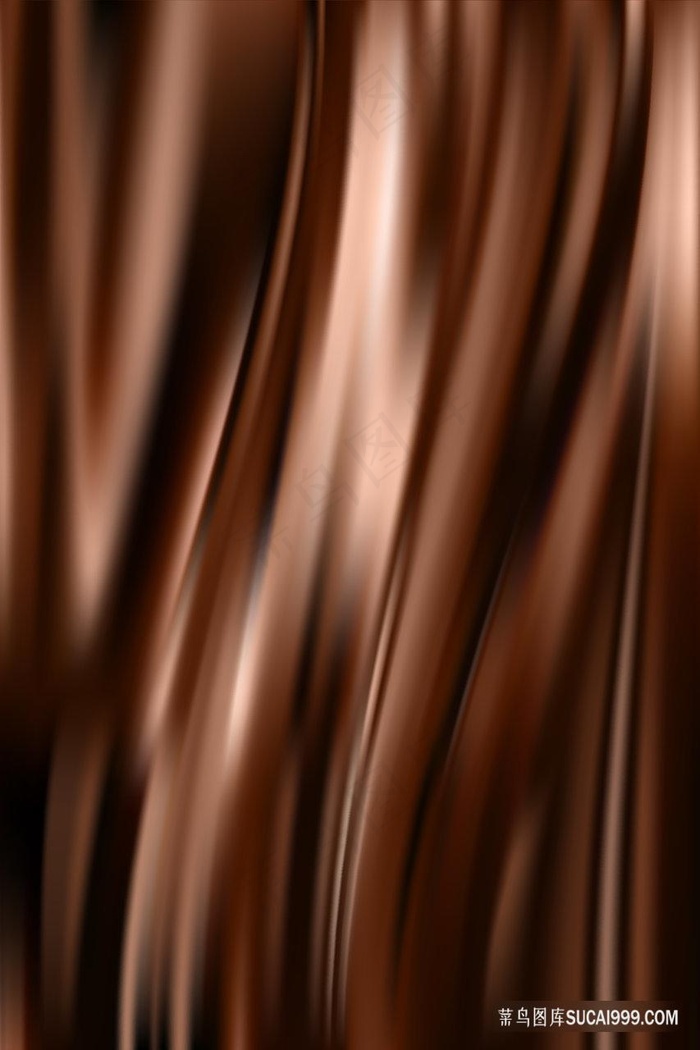 巧克力色渐变丝滑布料背景