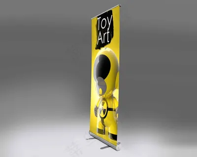 易拉宝样机 易拉宝效果图