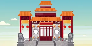 中国风传统水墨古风古典展板边框工笔画PS海报背景平面设计素材