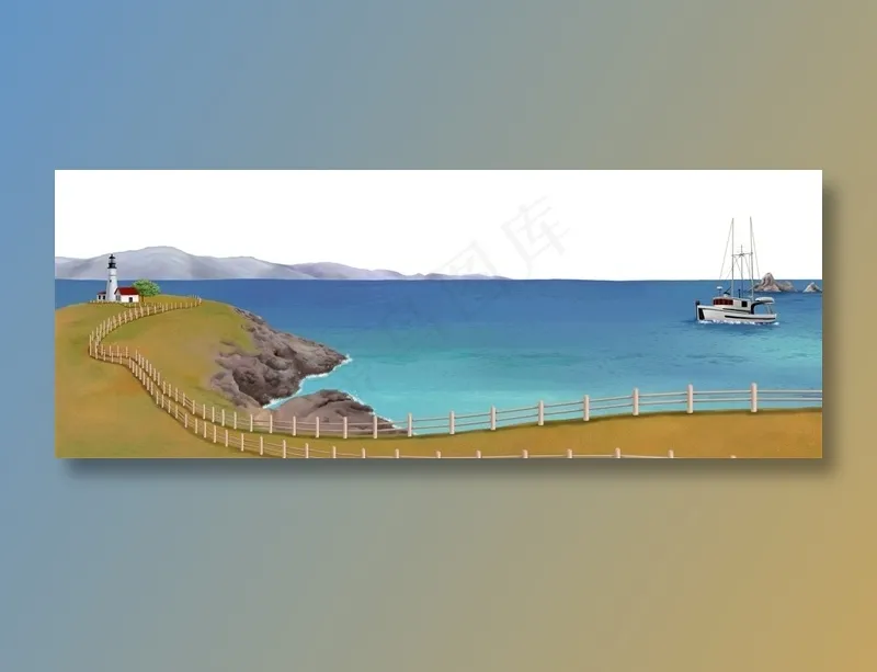 唯美海岸风光