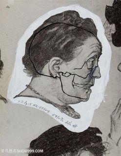 诺曼 · 洛克威尔手绘贵妇肖像装饰画