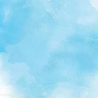 蓝色水彩水色墨迹背景
