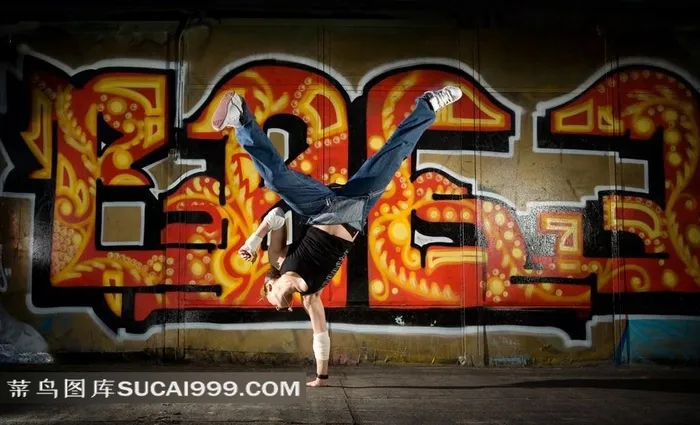 街舞特技帅哥表演图片下载
