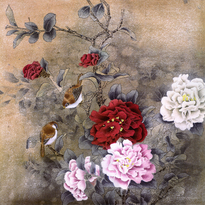 高清花鸟中式艺术画