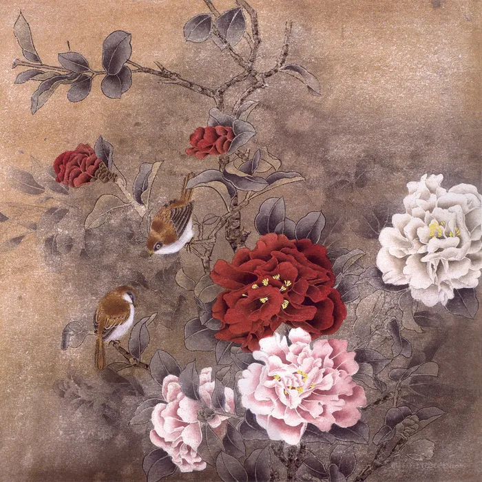 高清花鸟中式艺术画