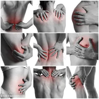 背部关节疼痛的人物高清图片