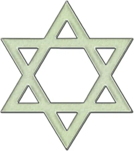 红大卫 PNG 犹太明星 PNG免抠(436x493)
