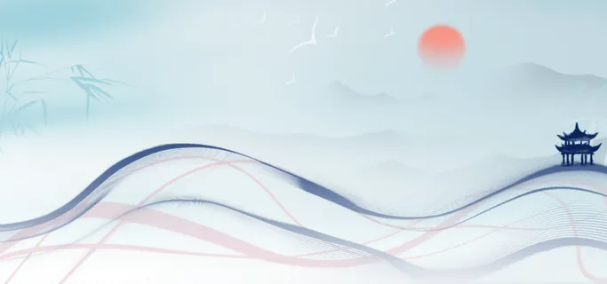 中国风古典中式水墨山水