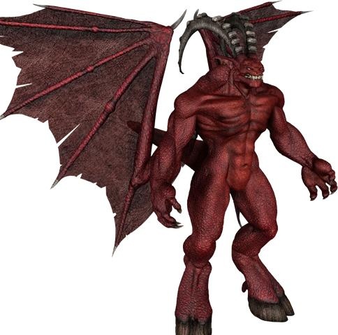 恶魔 PNG免抠(484x480)