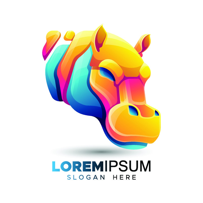 手绘动物标志LOGO素材