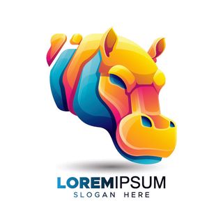 手绘动物标志LOGO素材