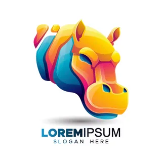 手绘动物标志LOGO素材