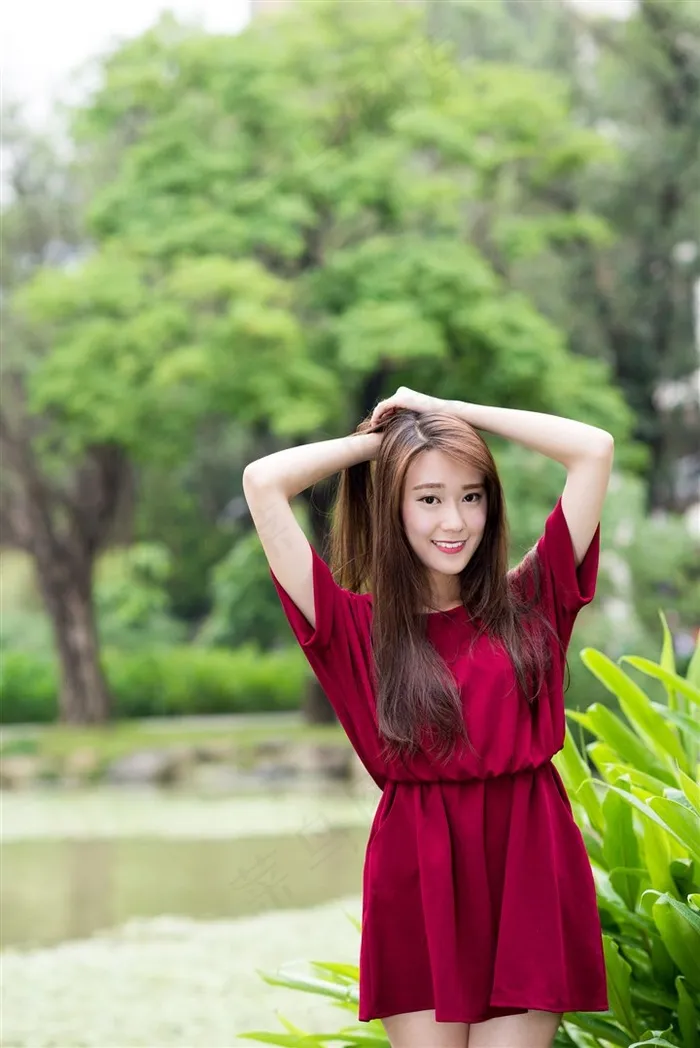 邻家女孩身材修长李妞妞高清摄影图片
